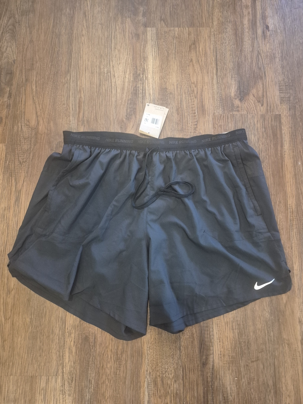NEW Nike Black Men's Dri-FIT Stride 7" 2-in-1 Running Shorts Sz 4XL